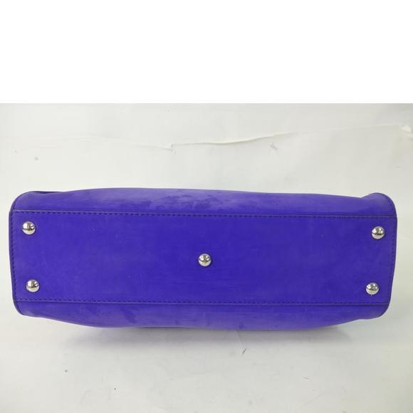 Fendi Peekaboo Regular Suede Bag Purple - Picture 4 of 8